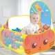 Loc de joaca copii, Ronyes, Piscina pentru bile, Poliester, 120cm, Galben