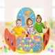 Loc de joaca copii, Ronyes, Piscina pentru bile, Poliester, 120cm, Galben