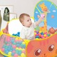 Loc de joaca copii, Ronyes, Piscina pentru bile, Poliester, 120cm, Galben