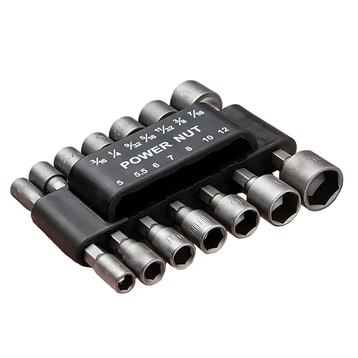 Dugókulcs készlet 1/4" HEX befogással (14 db-os)