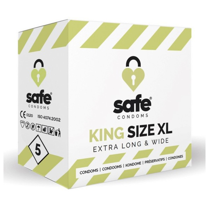 King XL óvszer Safe 5