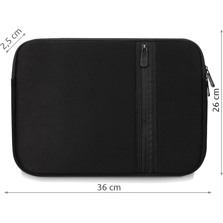 Husa laptop, Zagatto, Neagra, Impermeabina, Compatibila cu MacBook PRO 13" si 13,3, MacBook Air 13" si 13,3”, MacBook Pro 14" si 14,2", Dimensiuni 36x26x2.5 cm, Buzunar exterioar pentru accesorii, ZG646