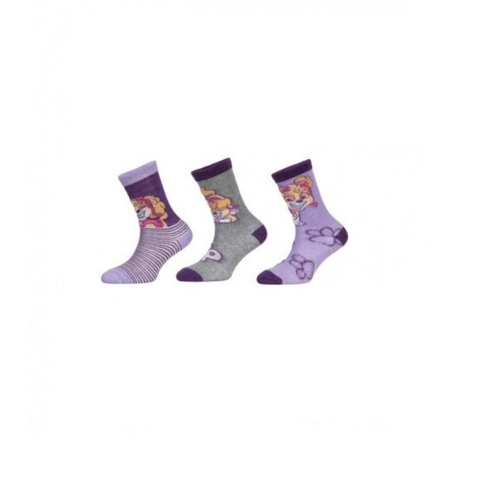 Комплект от 3 чифта детски чорапи, многоцветни, Paw Patrol, Многоцветен