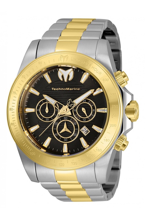 TechnoMarine, Двуцветен часовник с хронограф, Сребрист, Златист
