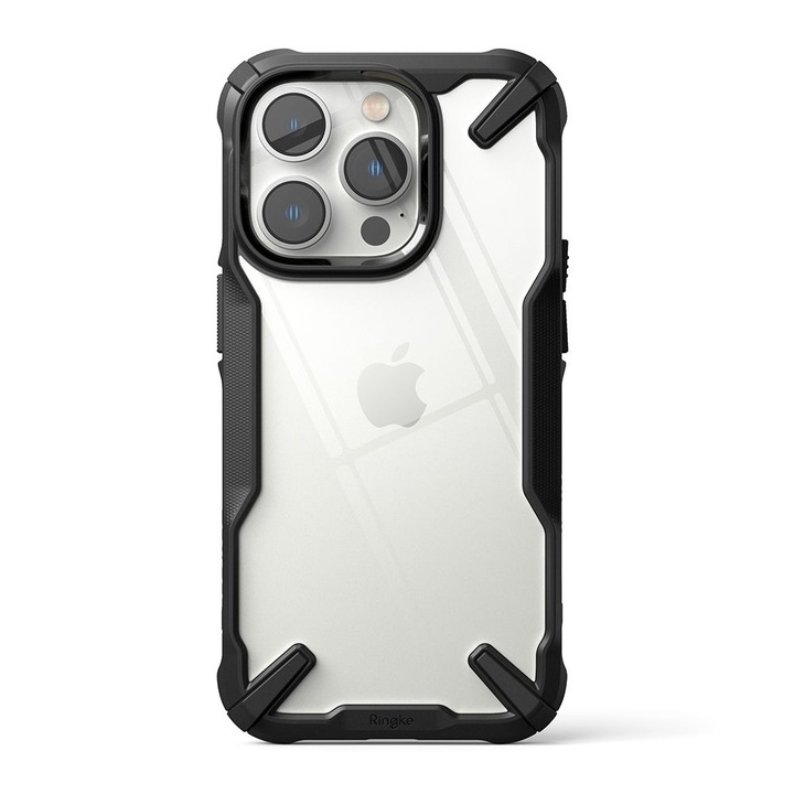 AZIAO Tech X Design Case за Apple iPhone 15 Plus, Fusion Smart Protection, Anti-Impact, Extra Grip Texture, Anti-Drop Test, Military-Grade Protection, Titanium Black