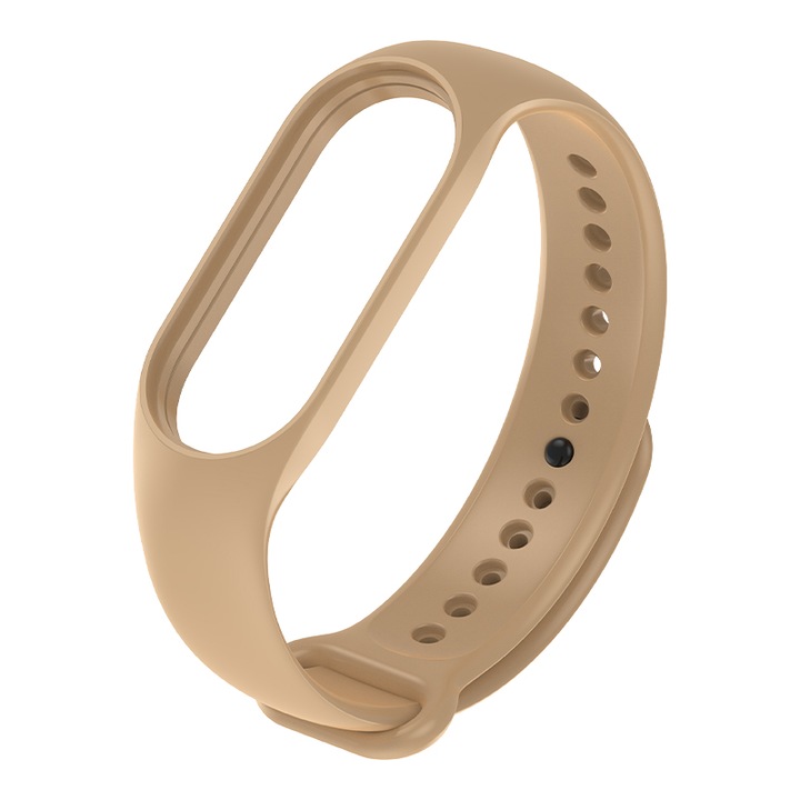 OEM Szilikon szíj, intelligens karkötőhöz, amely kompatibilis a Xiaomi Mi Band 5/6/7 készülékkel, mogyoró dió