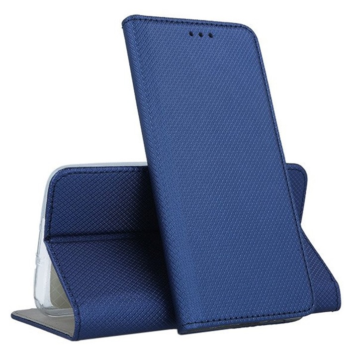 Xiaomi Mi 11i / Redmi K40 / K40 Pro / Poco F3 / F3 Pro kompatibilis telefontok, könyvtok, mágneszáras, bankkártyatartós, sötétkék