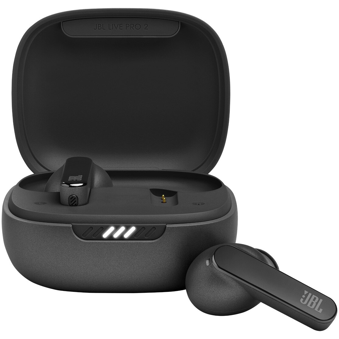 Casti audio in-ear JBL Live Pro 2, True Wireless, Noise Cancelling, 6 Microfoane, Touch Control, IPX5, Negru