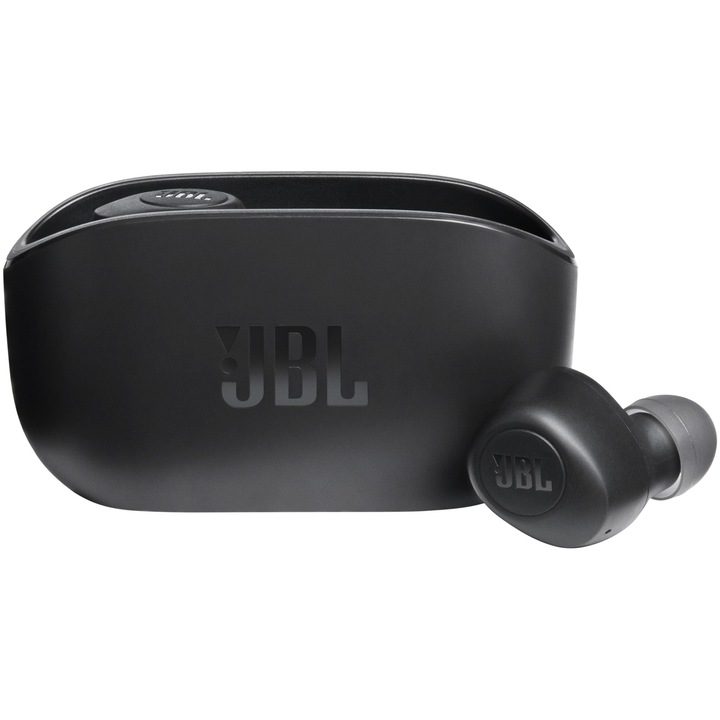 JBL Vibe 100TWS fülhallgató, Bluetooth, Fekete