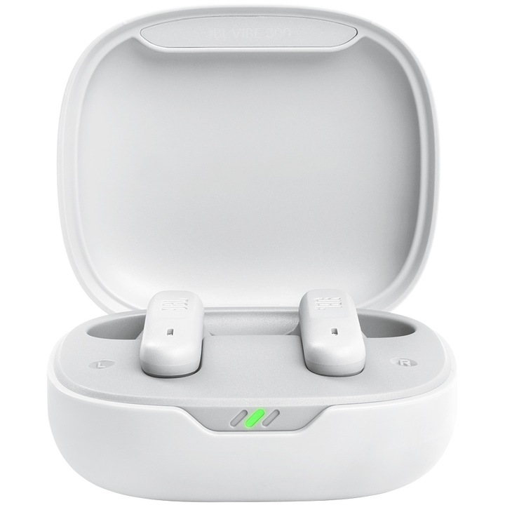 Слушалки In-ear JBL Vibe 300, Bluetooth, True Wireless, Deep Bass, Touch Control, White