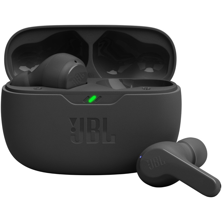 JBL Wave Beam Fülhallgató, Bluetooth, Vezeték nélküli, fekete