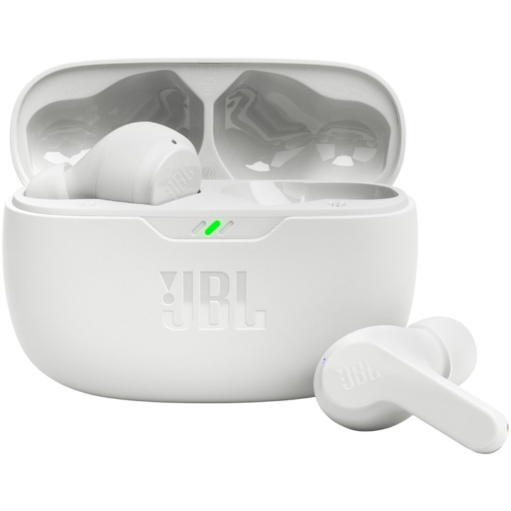 JBL Wave Beam Fülhallgató, Bluetooth, Vezeték nélküli, fehér
