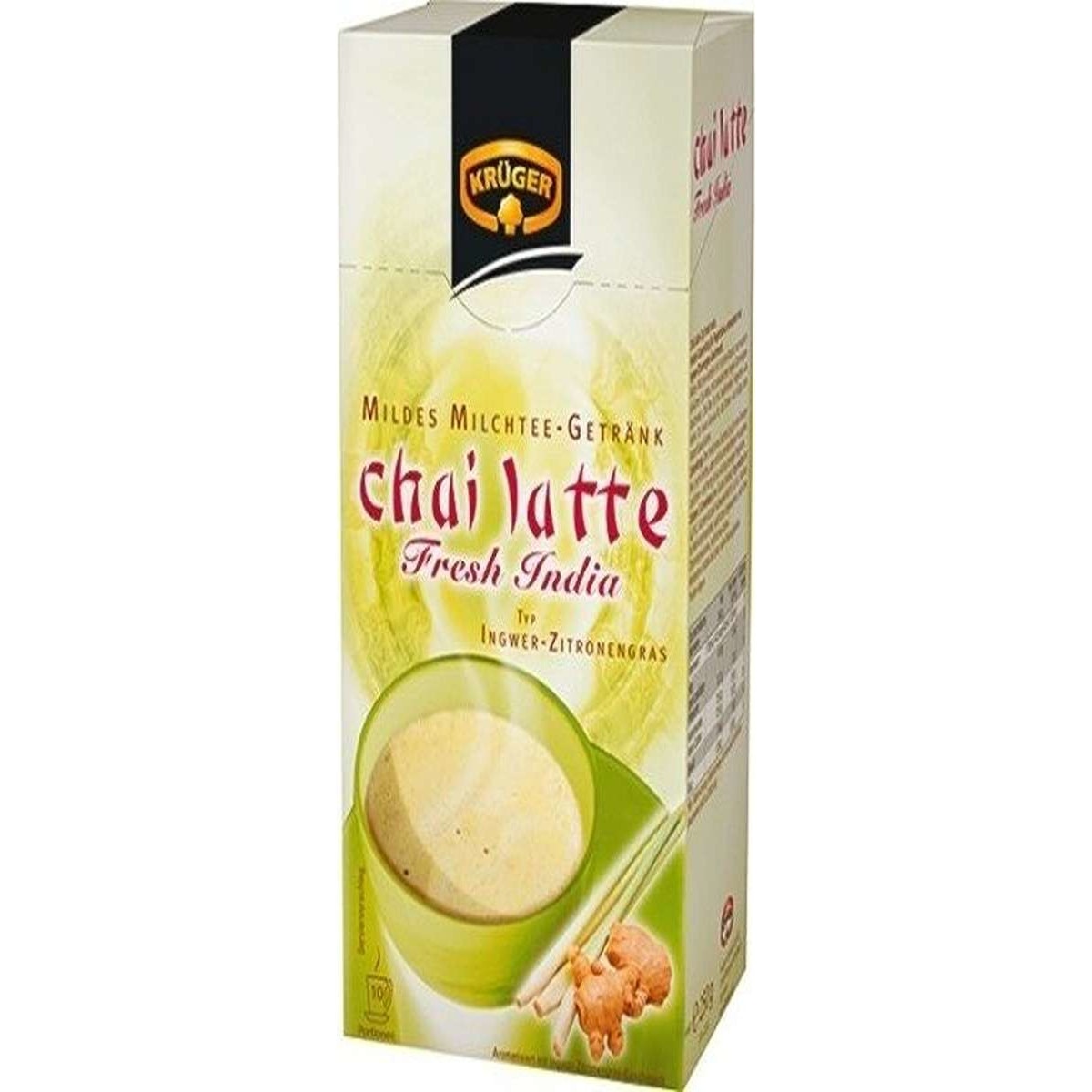Chai Latte KRÜGER ghimbir-lemongrass 10 plicuri x 25gr - eMAG.ro