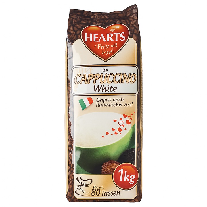 Cappuccino Hearts White 1kg