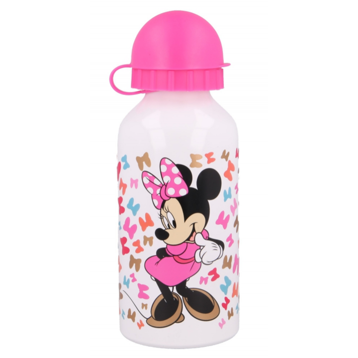 Бутилка, MINNIE, алуминиева, 400 мл