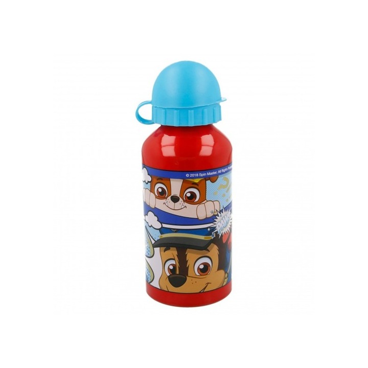 Бутилка, Paw Patrol, алуминиева, 400 мл