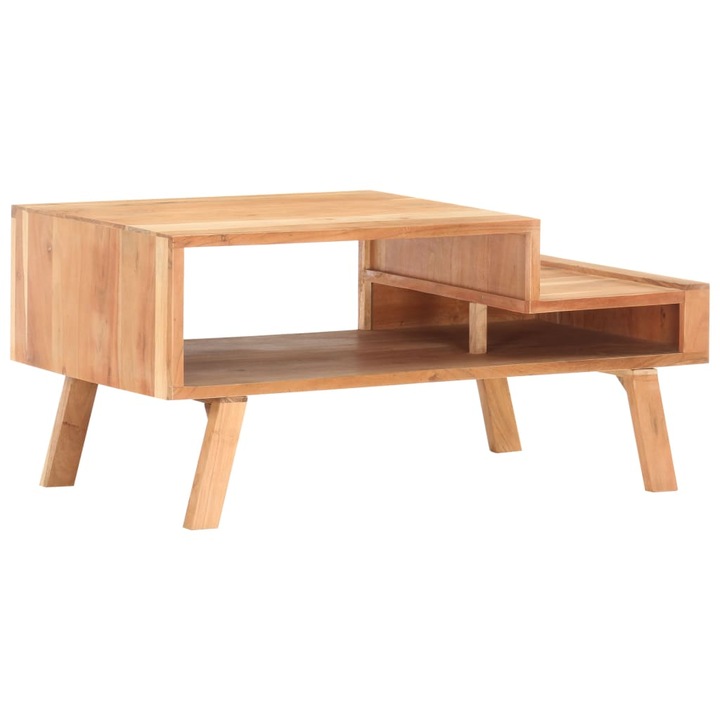 Маса за кафе vidaXL, 100x50x45 см, Акациево дърво масив, 12.8 Kg