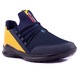 Pantofi sport 18008, Barbati, Textil, Albastru/Galben, 43