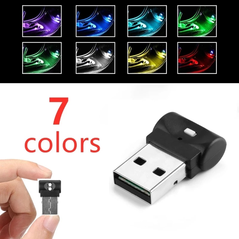 Mini USB led Rgb, Lumina Ambientala Auto, iKlassQeer 