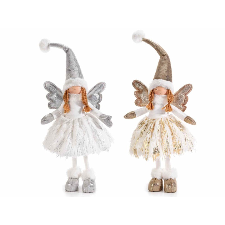 2 db Angyalfigura készlet LED-ekkel 17x8,5x52 cm