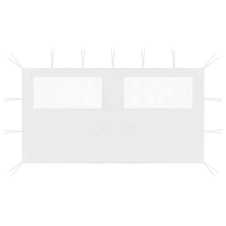 vidaXL fehér ablakos pavilonfal 4 x 2 m 3070424