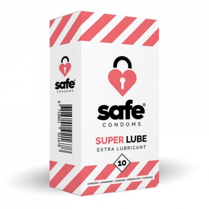 Презервативи Safe Super Lube, 10 броя