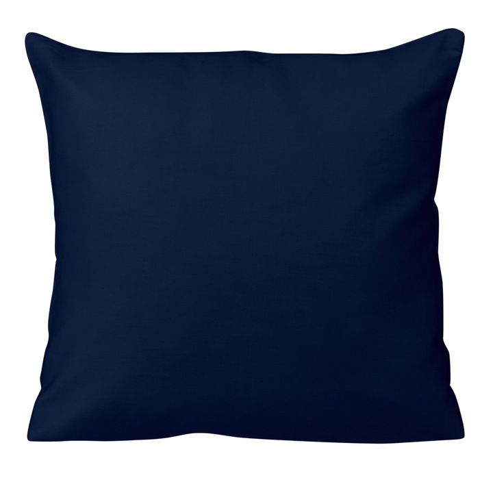 Fata de perna din satin de bumbac 40x40 albastru inchis