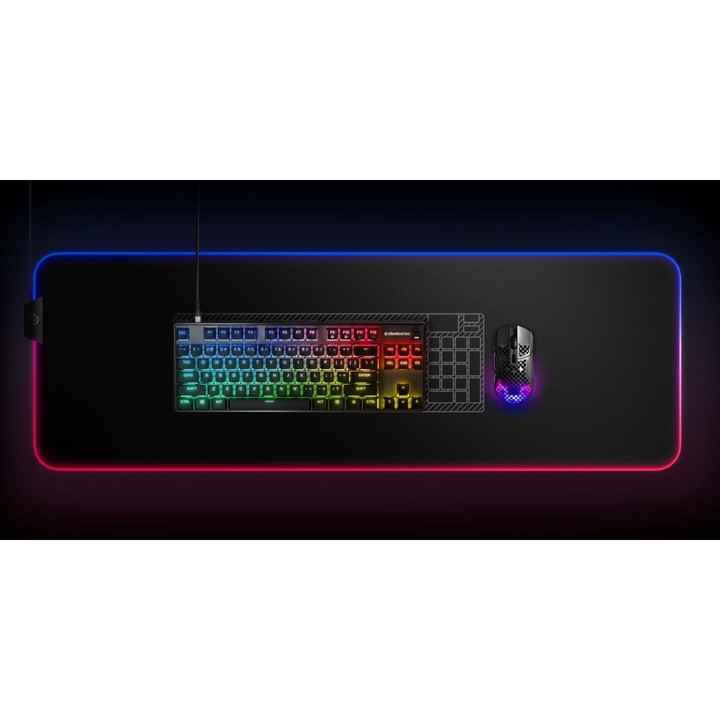 SteelSeries Apex 9 TKL Mechanikus gamer billentyűzet - Angol (UK) kiosztás - Fekete