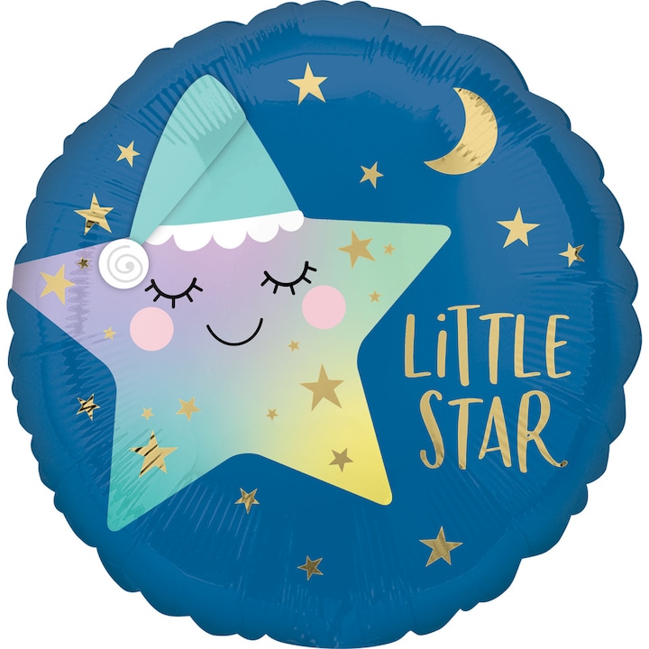 Фолиев балон Sleepy Little Star, 43 см, AMS 41668