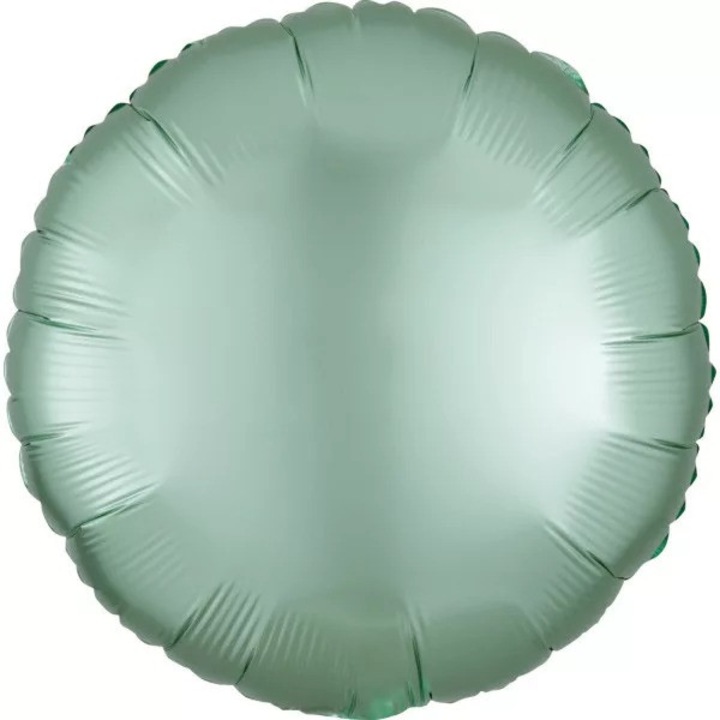 Кръгъл фолиев балон Silk Mint Green 43см