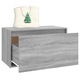 Banca de hol vidaXL, gri sonoma, 80x40x45 cm, lemn prelucrat, 18.6 kg