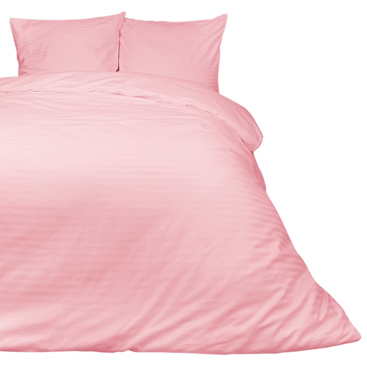 Pamut szatén damaszt ágynemű 180x200 púderkék