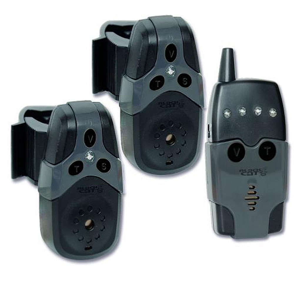 Комплект сигнализатори с централа за сом Black Cat Bite Alarm Set 2 ...