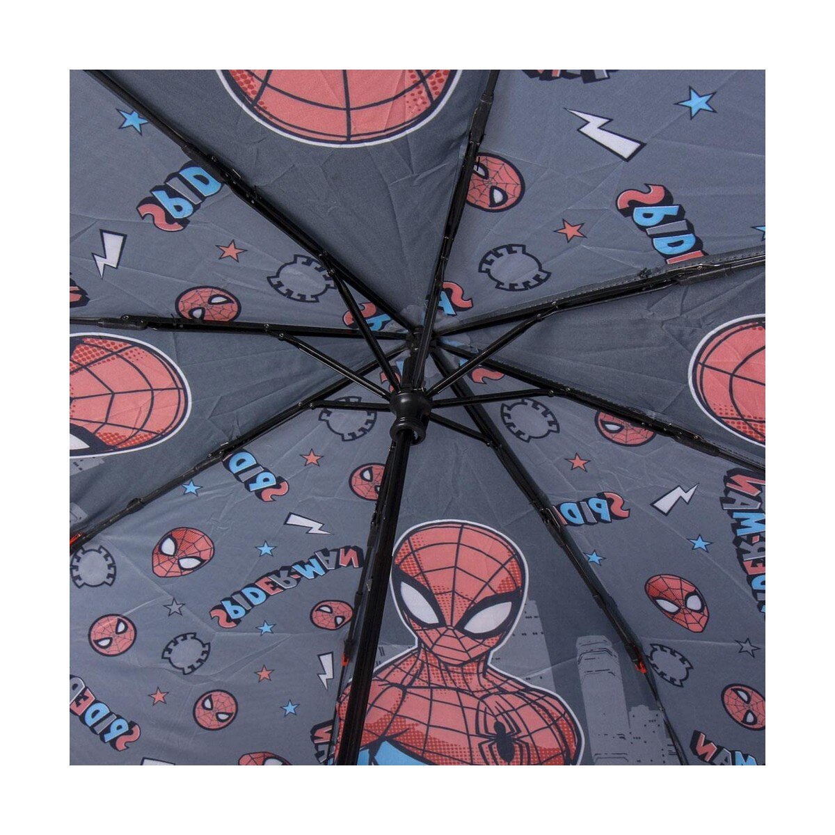 Детски чадър Spiderman, Сгъваем, Ø 92 см - eMAG.bg