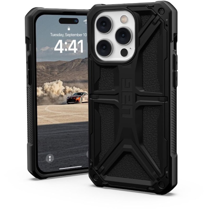 Защитен калъф UAG Monarch Series за iPhone 14 Pro, черен