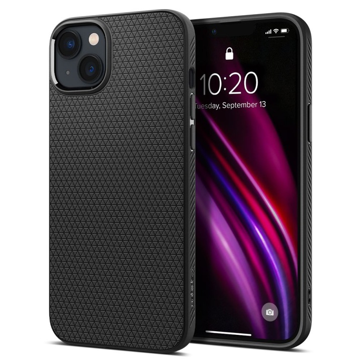 Husa Compatibila cu iPhone 14 - Spigen Liquid Air Matte Negru