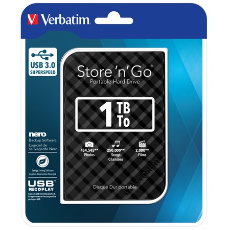HDD extern Verbatim Store 'n' Go 1TB 2.5