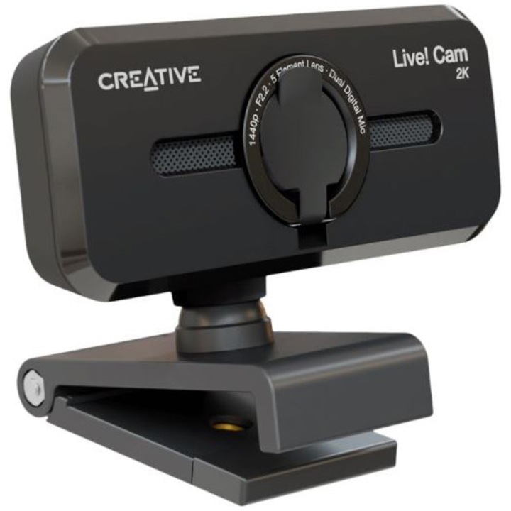 Camera web CREATIVE LIVE! CAM SYNC V3 2K QHD, Zoom Digital 4X, filmare la 95°, 2 microfoane