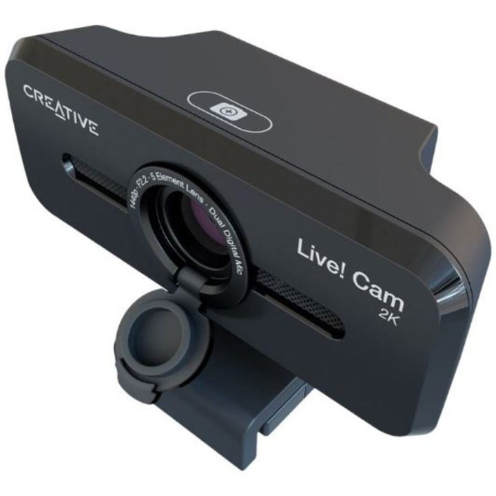 Camera web CREATIVE LIVE! CAM SYNC V3 2K QHD, Zoom Digital 4X, filmare la 95°, 2 microfoane