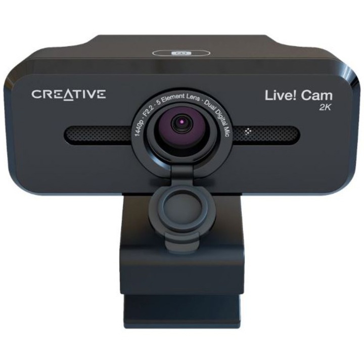 Web камера CREATIVE LIVE ! CAM SYNC V3 2K QHD, 4X цифрово увеличение, 95° снимане, 2 микрофона