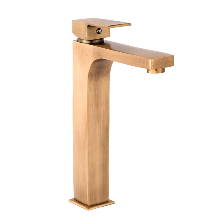 Baterie lavoar TRENDY S, montare pe blat, bronz antichizat