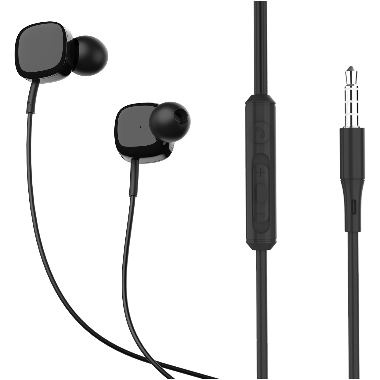 Casti in-ear cu fir Tellur Basic Sigma, microfon, negru