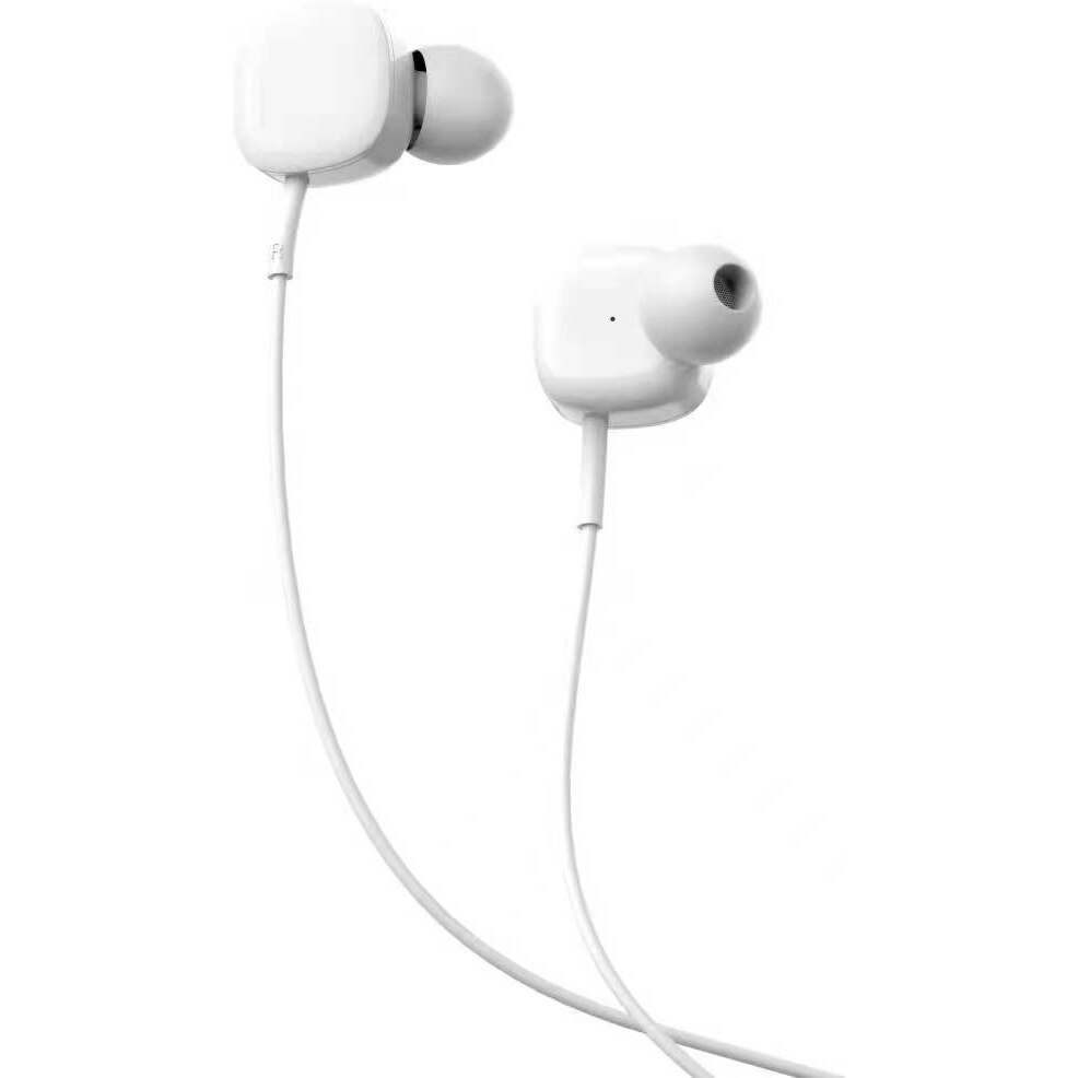 Casti in-ear cu fir Tellur Basic Sigma, microfon, alb