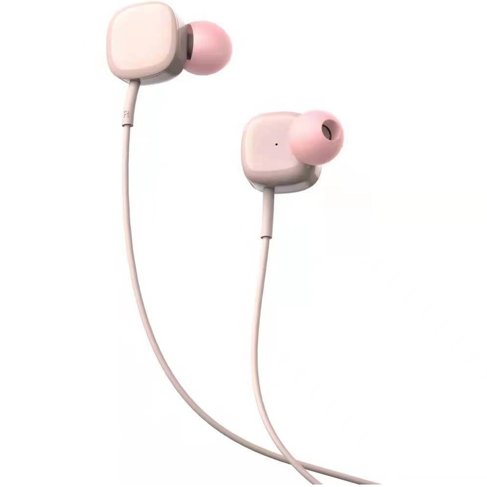Casti in-ear cu fir Tellur Basic Sigma, microfon, roz