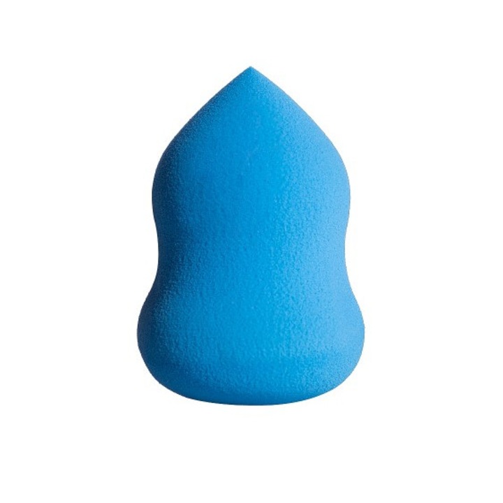 Buretel pentru machiaj, UBX, delicat si moale, usor de curatat, forma para, albastru