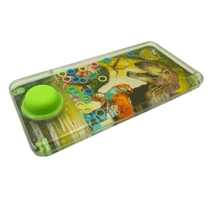 Interaktív játék vízzel és karikákkal, dinoszauruszok, többszínű