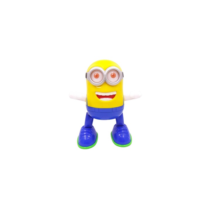 Jucarie interactiva, Model Minion, functie lumini/sunete, galben, 22 cm
