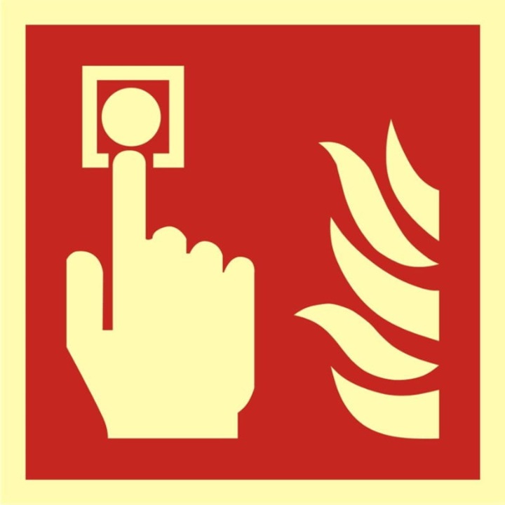 Indicator alarma incendiu, Moj Dom, PVC, 150 x 150 mm