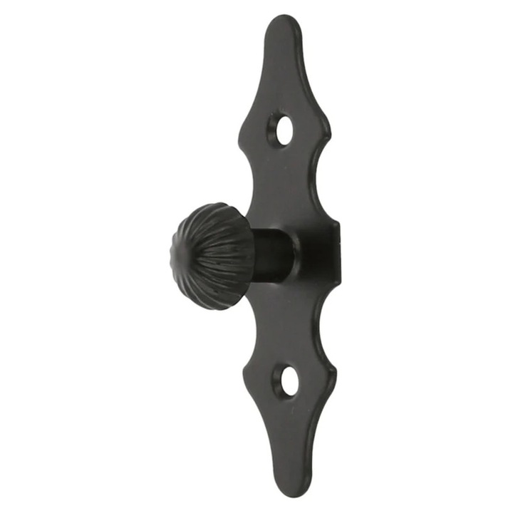 Maner mobila, stil vintage, 92 x 30 x 1,5 mm, negru mat