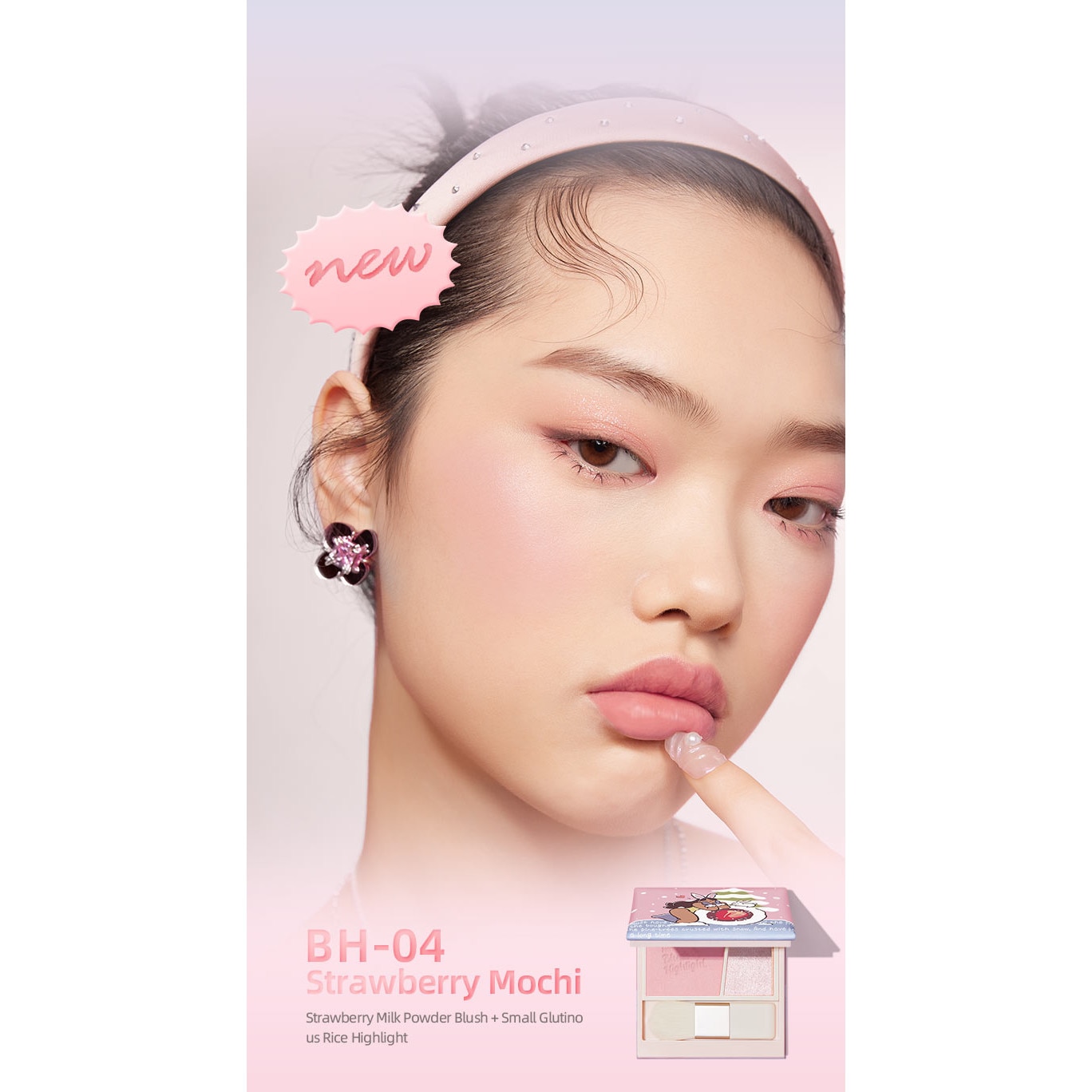 Kit iluminator/blush Dessert Recipes Blush&Glow Powder, Nono Notes, BH
